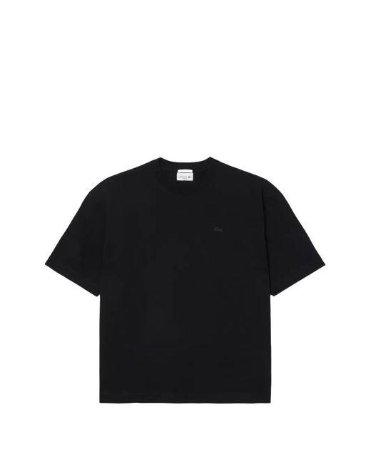 Lacoste Black Logo-Patch T-Shirt for men