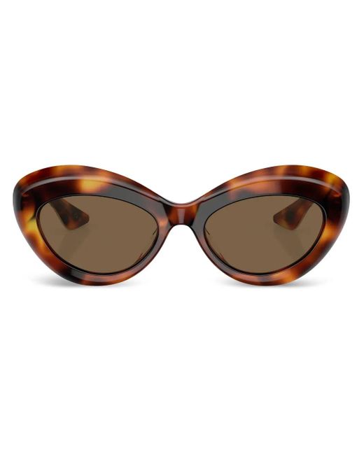 Oliver Peoples Brown 1968C Cat-Eye Frame Sunglasses