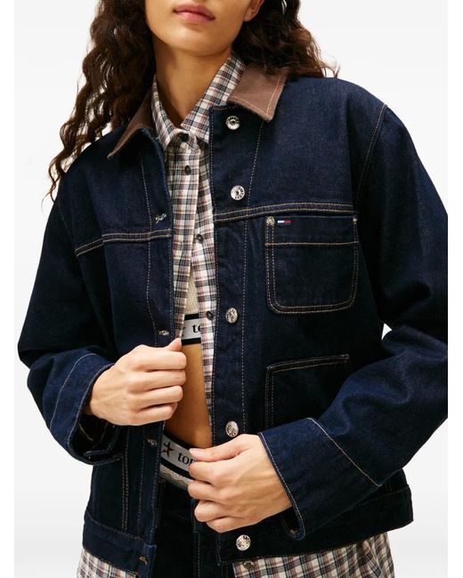 Tommy Hilfiger Blue Patch-Pocket Jacket
