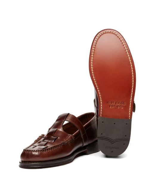 G.H.BASS Brown Weejuns Fisherman Sandals for men