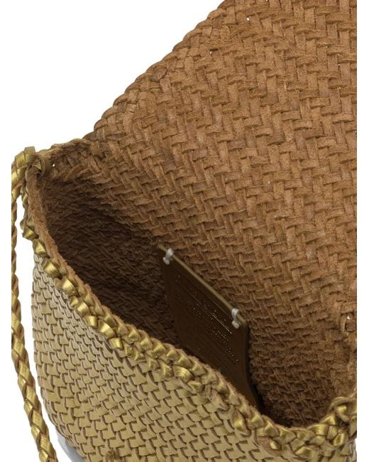 Borsa A Tracolla City Mini di Dragon Diffusion in Metallic