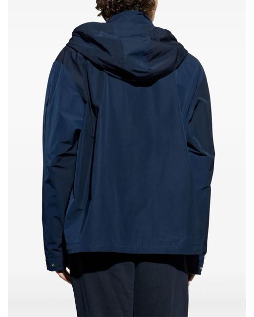 Moncler Blue Lacha Hooded Jacket for men