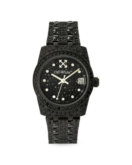 Off-White c/o Virgil Abloh Black Discreet Pavé 32Mm Watch