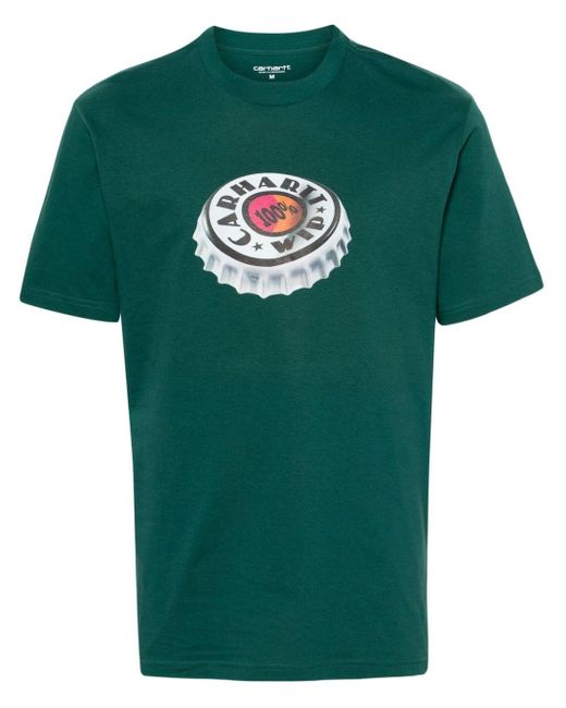 Carhartt Bottle Cap T-Shirt aus Bio-Baumwolle in Green für Herren