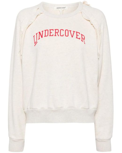 Undercover White Logo-Print Cotton Sweatshirt
