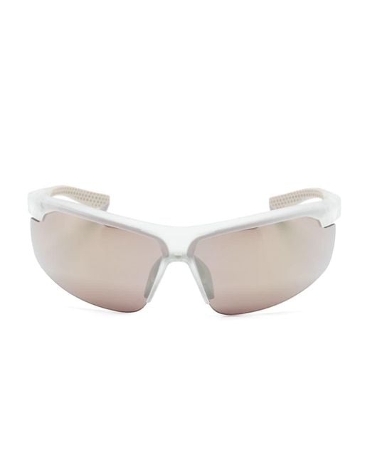 Nike White Windtrack Pilot-frame Sunglasses