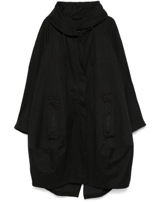 Rundholz Black Hooded Coat