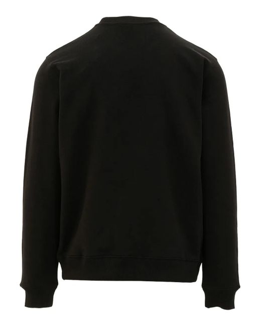 MSGM Black Logo-Print Sweatshirt for men