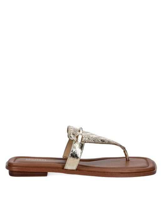 MICHAEL Michael Kors White Leather Sandals