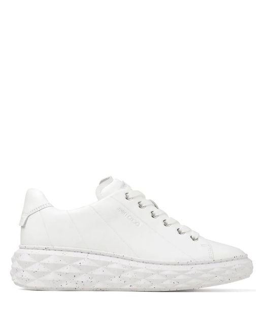 Jimmy Choo White Diamond Light Maxi/F Sneakers