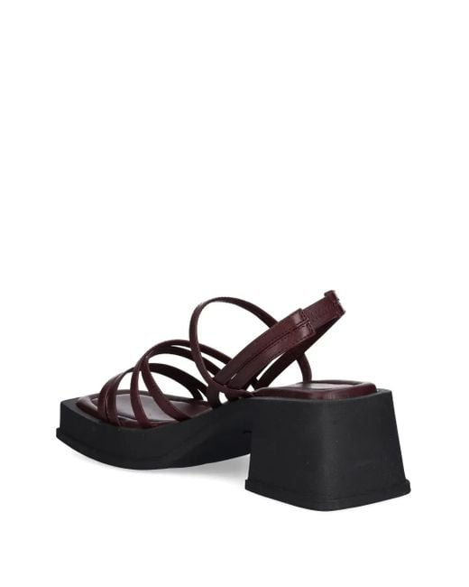 Vagabond Red 67Mm Hennie Crossover-Strap Sandals