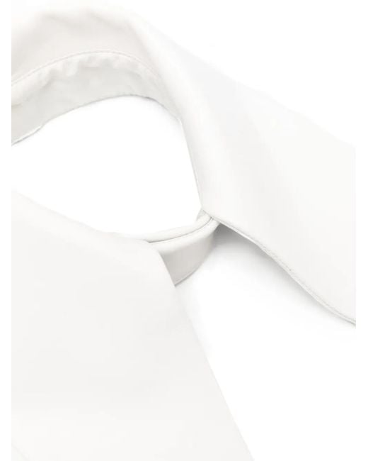 MITILIANE COUTURE White Leather Tie