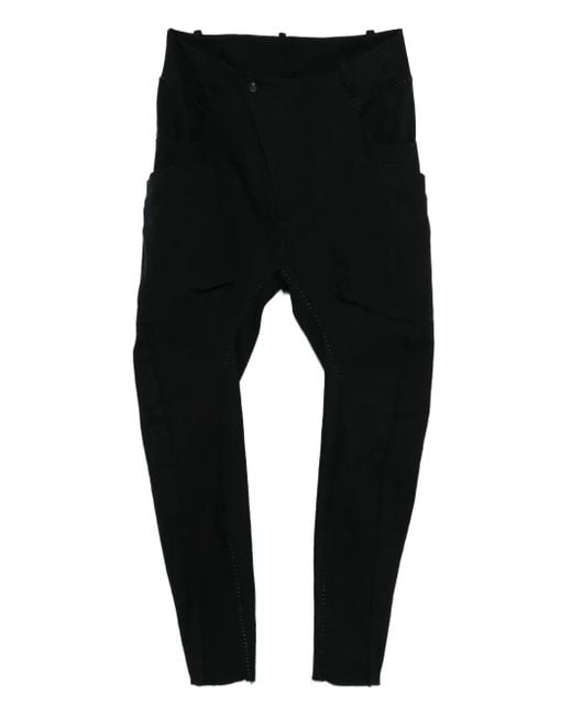 Masnada Black Drop-Crotch Trousers for men