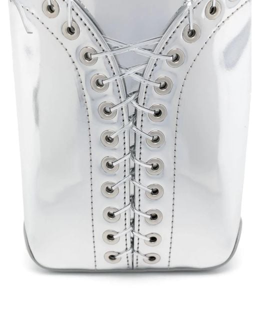 Ludovic de Saint Sernin White Cleavage Crossbody Bag