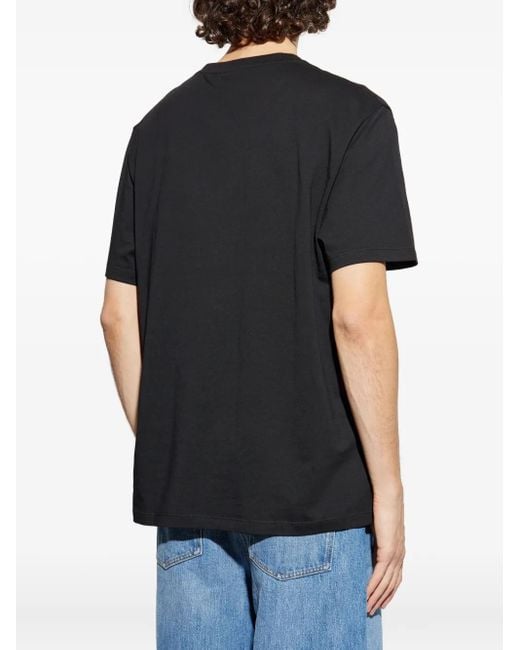 Loewe T-Shirt Mit Logo-Stickerei in Black für Herren