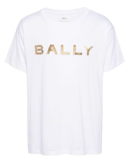 Bally T-Shirt mit Logo-Print in White für Herren