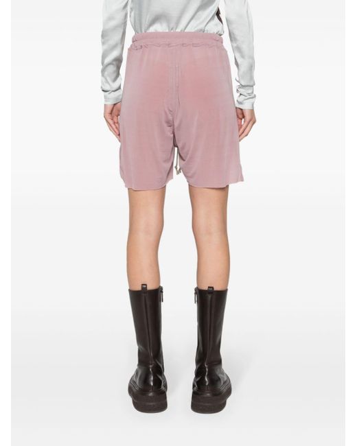 Pantalones cortos de chándal de talle alto Rick Owens de color Pink