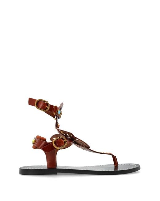 Kurt Geiger Brown Boho Butterfly Gladiator Sandals