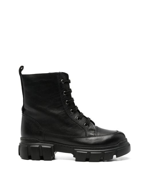 SERGIO MORETTI FIRENZE Black Bottes À Bout Rond