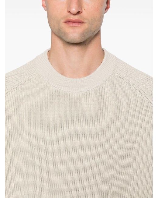 Studio Nicholson White Chunky-knit Cotton Jumper for men