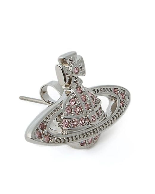 Boucles D'Oreilles À Motif Orb Vivienne Westwood en coloris White