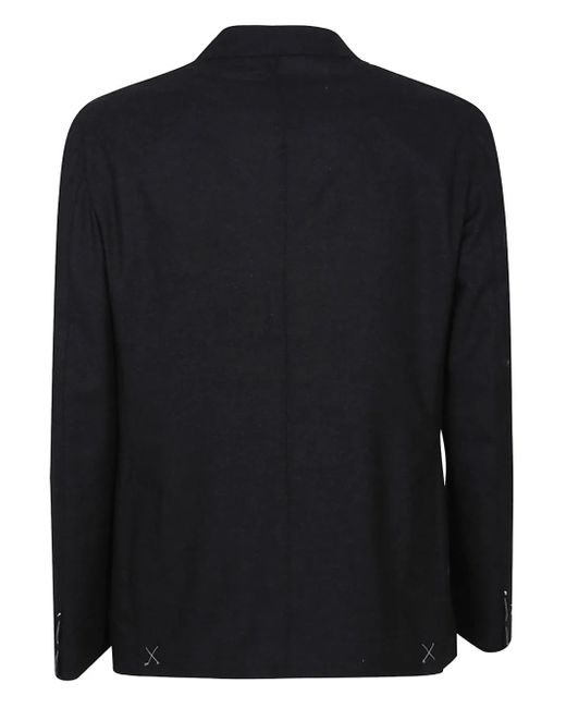 Eleventy Black Drawstring Single-Breasted Suit for men