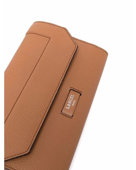 Lancel Brown Leather Shoulder Bag