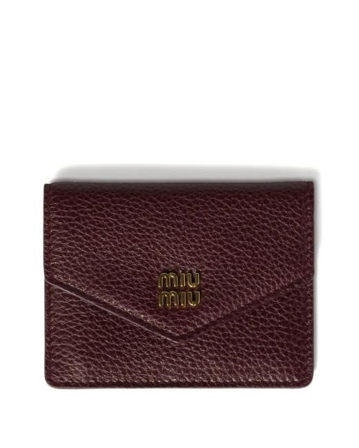 Miu Miu Purple Klassisches Kartenetui
