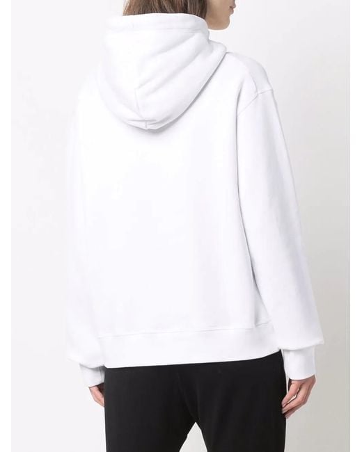 DSquared² White Icon Cotton Hoodie