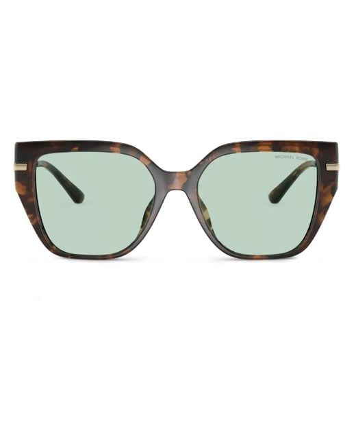Michael Kors Brown Square-Frame Sunglasses