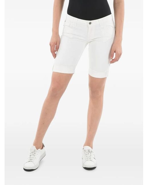 Woolrich White Five-Pocket Shorts