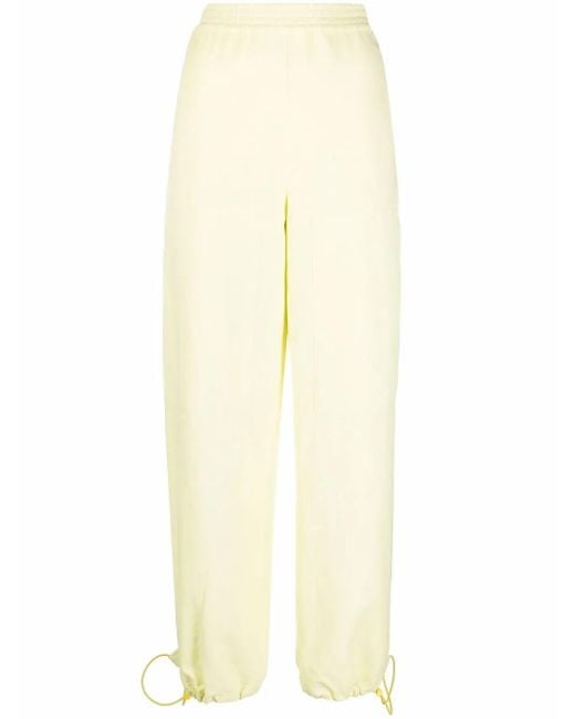Stella McCartney White Drawstring Cuff Track Pants