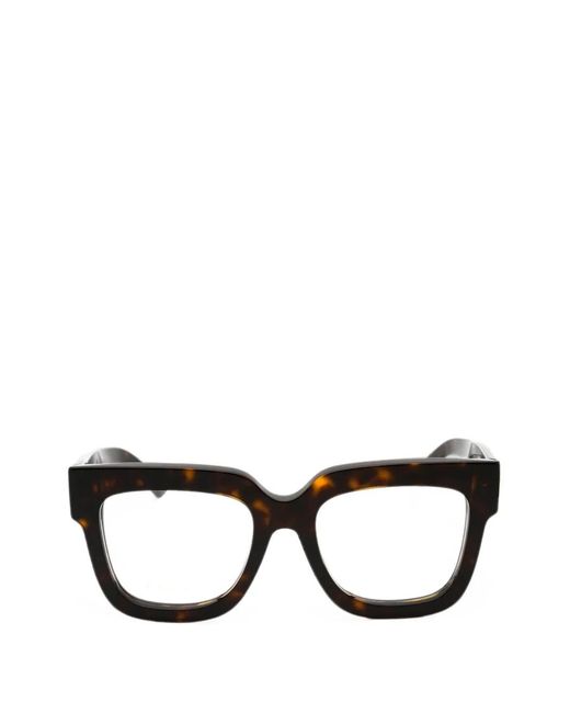Gucci Black Tortoiseshell-Effect Glasses
