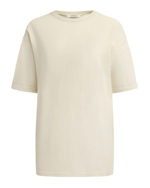12 STOREEZ Natural Silk-Cotton Knit T-Shirt