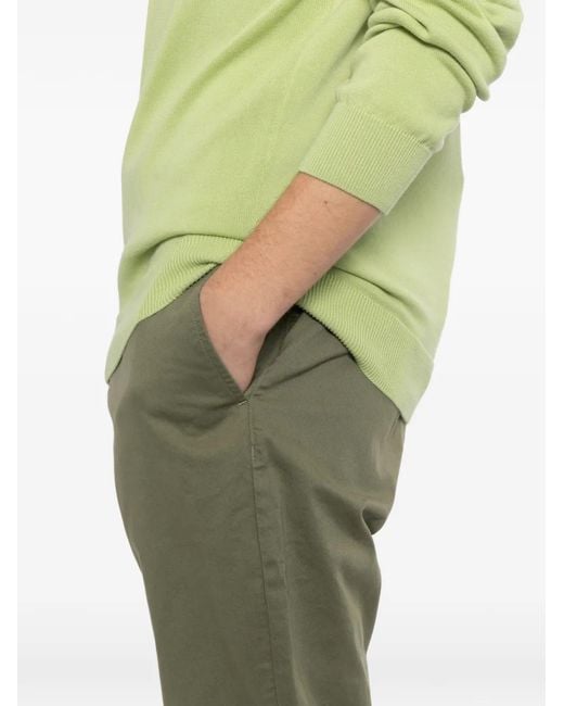 Lacoste Green Twill Trousers for men