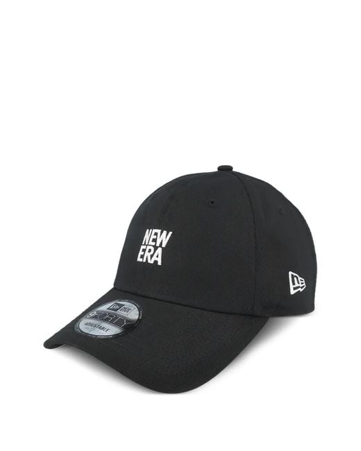 KTZ Black 9Forty Logo-Embroidered Baseball Cap for men