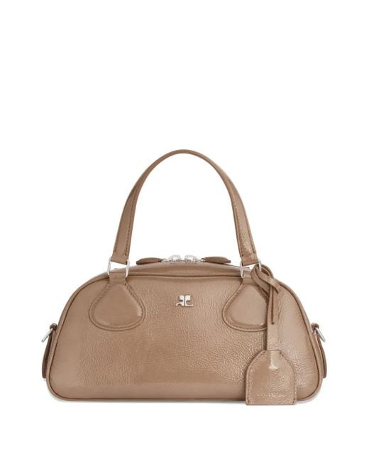 Courreges Friday レザーショルダーバッグ Natural