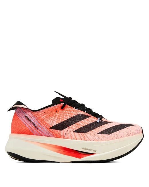 Adidas Pink Adizero Prime X Strung "solarred/coreblack/bludaw" Sneakers for men