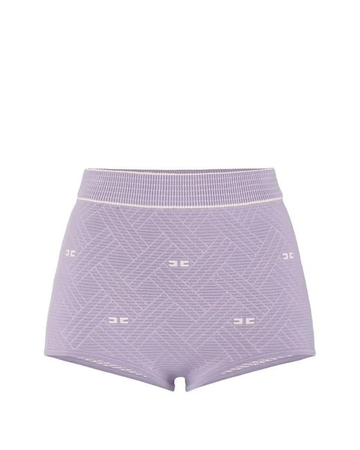 Elisabetta Franchi Purple Shorts