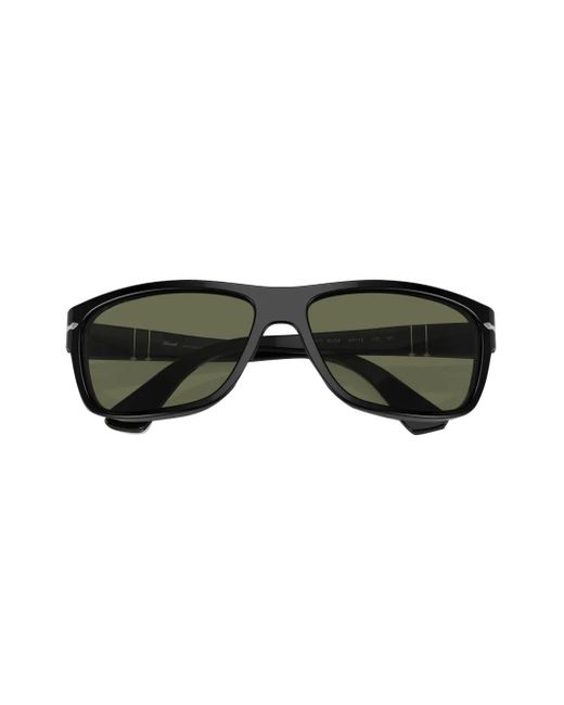 Persol Green Rectangle-Frame Glasses