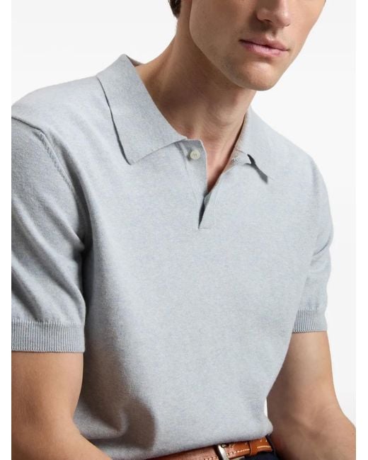 Woolrich Gray Knitted Polo for men