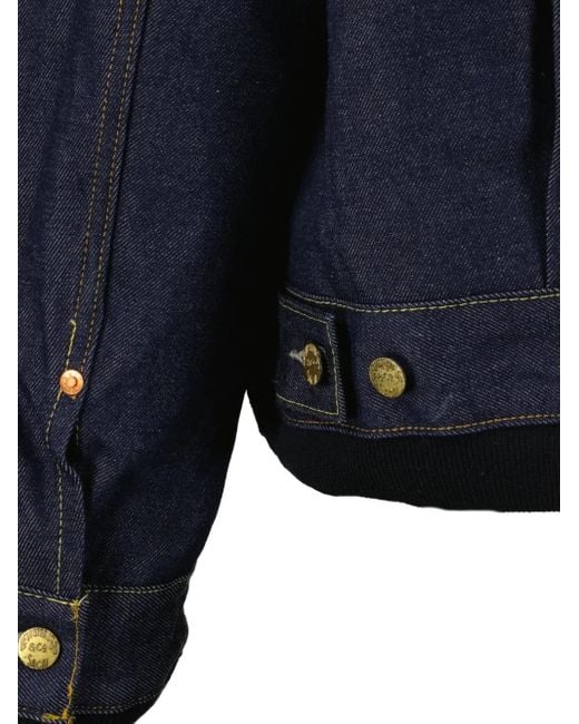 Sacai Black X Levi's Reversible Denim Jacket for men