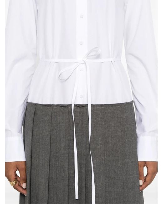 Fabiana Filippi White Shirt Midi Dress