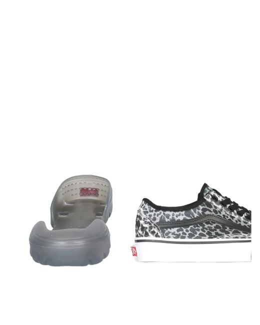 Vans Brown Leopard Print Platform Trainers