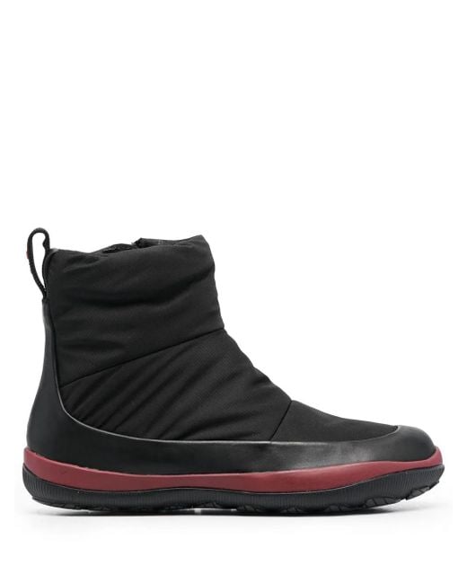Camper Black 30Mm Chunky Quilted Boots