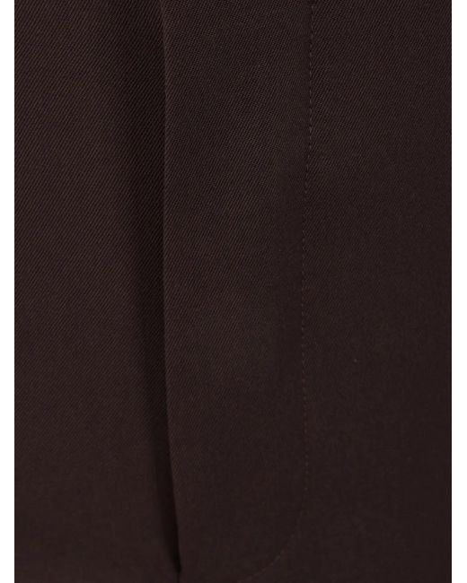 Prada Black Pressed-Crease Straight Trousers for men