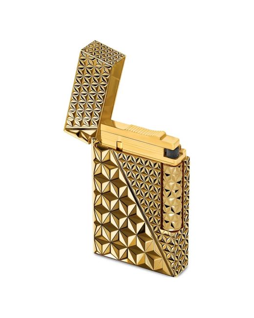 S T Dupont Metallic Line 2 Double Fire X Lighter