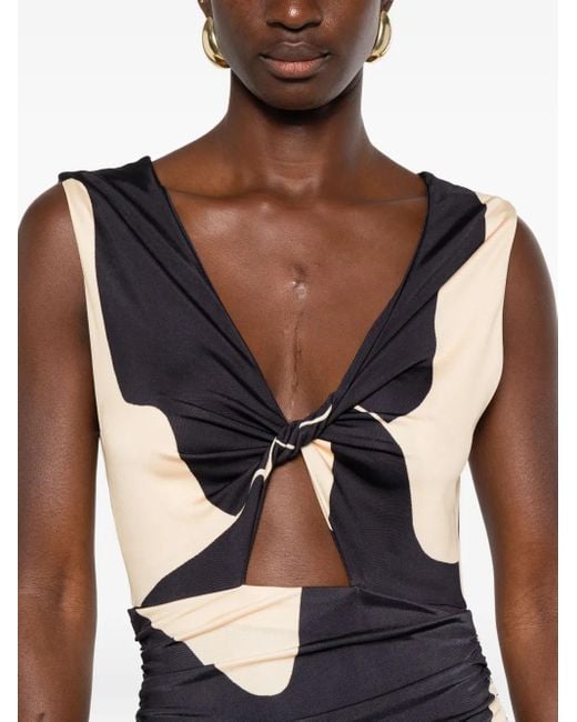 Johanna Ortiz Black Horizonte Mistico Midi Dress