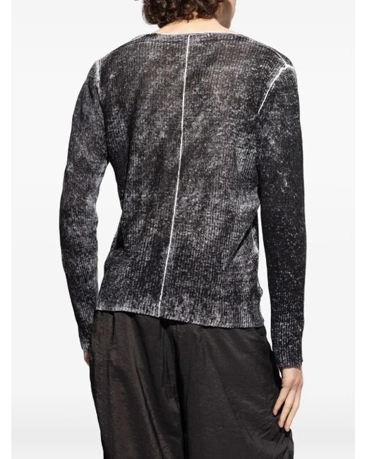Pull Nervuré Robbel À Col V DIESEL pour homme en coloris Black