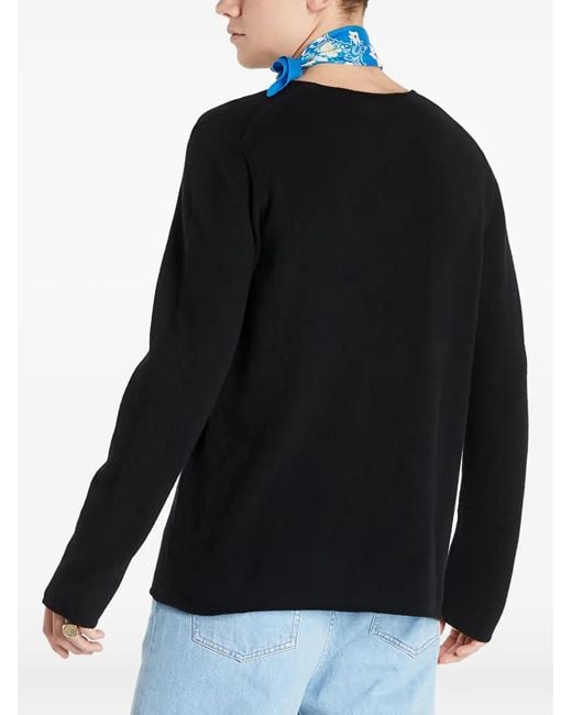 COMME DES GARÇONS PLAY Black Heart-Patch Sweater for men